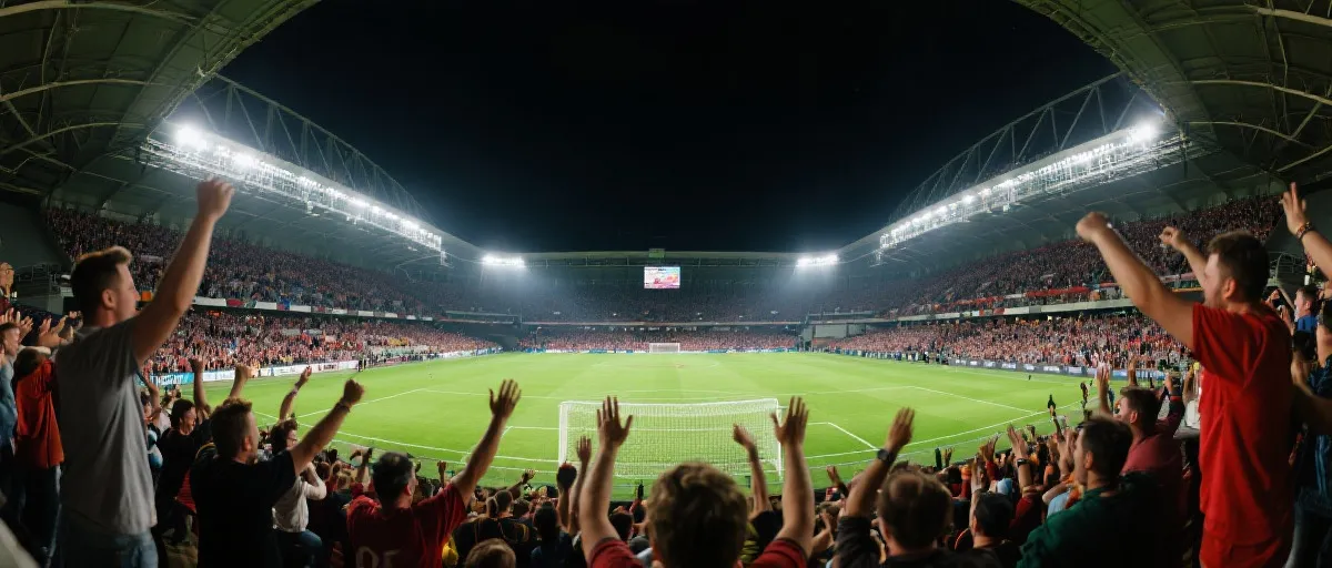 球场观赛氛围图